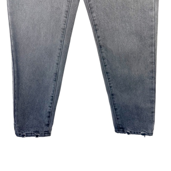 PRINCESS POLLY Zaiden Straight Leg High Rise Washed Black Denim Jeans US 6 - Picture 7 of 15